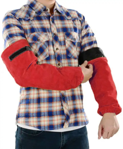 Ropa DE TRABAJO Seguridad mejor fabricación Mangas de soldadura de cuero precio al por mayor Servicio OEM Mangas de soldadura de cuero de calidad premium - Product Image 4