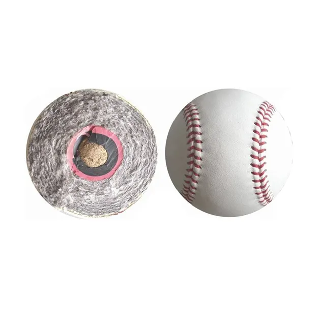 スポーツ練習競技ベースボール標準サイズ大人の野球マークされていない革で覆われたトレーニングボール