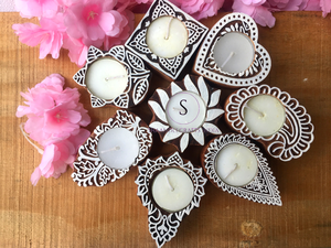 Velas Decorativas con Portavelas de Madera Artesanales para Navidad y Regalos de Boda, Portavelas de Diseño - Product Image 5