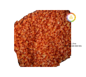 Venta caliente IQF Tiras de zanahoria Rodajas Dados Zanahorias Congeladas de alta calidad para exportación a precio mayorista - Product Image 1