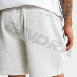 Shorts cargo en coton pour hommes, logo personnalisé, coupe mi-baggy, longueur genou, couleur unie, streetwear d'extérieur, confortable, décontracté, anti-plis - Product Image 5