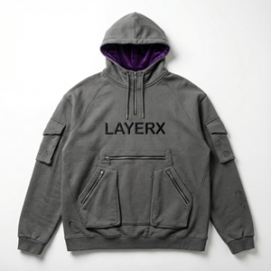 Sudadera con capucha para mujer 2026, de peso pesado, forrada, transpirable, de algodón polar de 500 g/m², con bordado, efecto desgastado, tipo jersey, con insignia, estilo streetwear, fabricante - Product Image 1