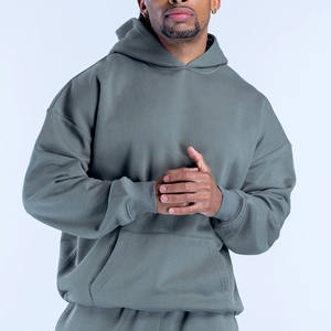 Conjunto Deportivo para Hombre, Sudadera con Capucha y Pantalones Deportivos de Pierna Recta con Estampado de Bosque Personalizado, de Algodón Grueso - Product Image 1