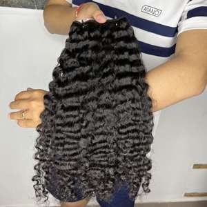 100% paquets de vague de corps vierge non transformés 8-40 pouces Extensions de cheveux de vague de corps brut sans enchevêtrement Double dessiné - Product Image 3