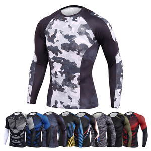 OEM Custom Upf50 + Rash Guard à manches longues pour hommes High Tech Camo Style New Custom Made Premium Quality Men's Mma Rash Guard 2024 - Product Image 2