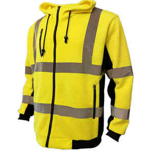 OEM Wholesale Price Working Safety Wear Men's Reflective Safety Hoodie For Sale <b>Hi</b> <b>Vis</b> Safety <b>Jackets</b> - Product Image 1