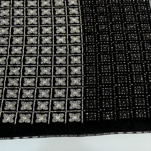 Tissu de broderie en velours de qualité supérieure pour vêtements de mariage Design élégant avec technique non tissée respirante pour garçons et filles - Product Image 5