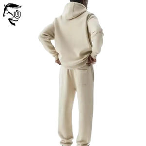 Unisex Custom Logo Hoodie Set Clothing <b>Manufacturers</b> Embroidery Tracksuits Sweatpants Winter Puff Printing Mens Sweatsuit - Product Image 6