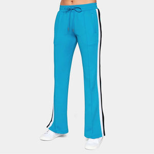 Pantalon de jogging décontracté en toile personnalisé, coupe évasée, ample, à jambe large, style empilé, pour la vente en gros - Product Image 1