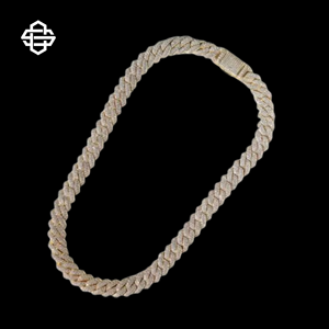 Collar de cadena de eslabones cubanos de moissanita de hip hop de lujo para hombres, Gargantilla ostentosa de plata 925, ropa de calle, joyería de rapero - Product Image 1