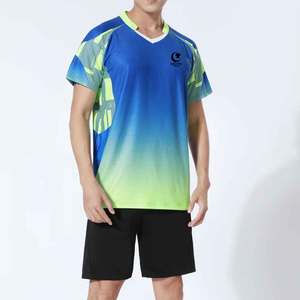 Nouveau maillot de tennis respirant uni au design personnalisé pour hommes avec logo personnalisé avant vente en gros de haute qualité à bas quantité minimale de commande - Product Image 1