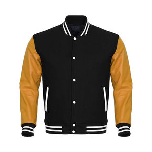 Veste Letterman Varsity personnalisée pour adultes au meilleur prix OEM High Street Style avec col montant pour l'arrivée d'hiver Veste pour hommes - Product Image 1