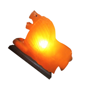 Lampe artisanale de sel de roche de l'Himalaya en forme d'animal produit d'artisanat naturel - Product Image 3