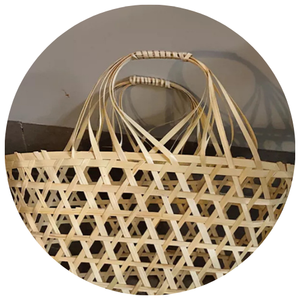 CESTA DE REGALO DE BAMBÚ Y RATÁN, CESTA DE BAMBÚ PARA FRUTAS, SET DE REGALO DE VACACIONES TET - Product Image 2