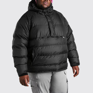 Custom logo Men Winter Coat Polyester Padded Bubble <b>Black</b> Print Designer Puffer Jacket - Product Image 4