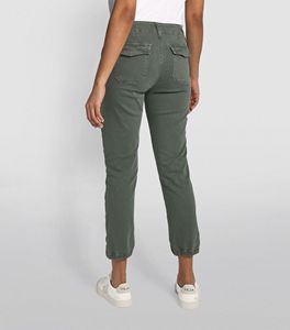 Pantalon en jean à coupe droite de couleur verte pour femme Pantalon décontracté personnalisé pour le sport - Product Image 6
