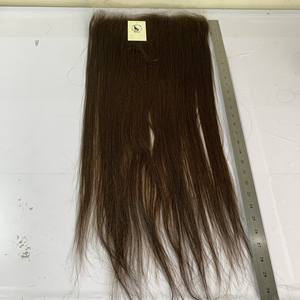 Cheveux vierges avec dentelle frontale 13x6, origine suisse HD, boucles articulées, cuticules, couleur brune, cheveux bruts - Product Image 3