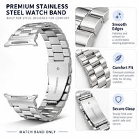 Bracelet de montre Keepwin en acier inoxydable massif de 28 mm compatible avec Samsung Galaxy Watch 304, bracelet de remplacement en métal