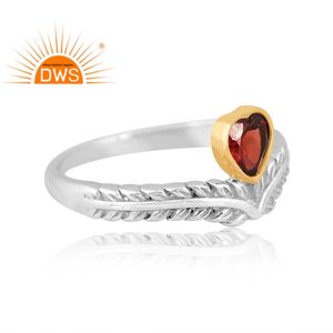 Latest Design Fine Sterling Silver Natural Garnet Gemstone <b>Statement</b> <b>Ring</b> Custom Jewelry For Women Gift For Her - Product Image 3