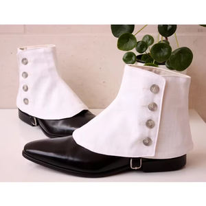 ผู้ชายPiper Spats Gaiters Putteesทุกขนาดสีและวัสดุทําด้วยมือปรับหัวเข็มขัดท่อBand Spats - Product Image 4