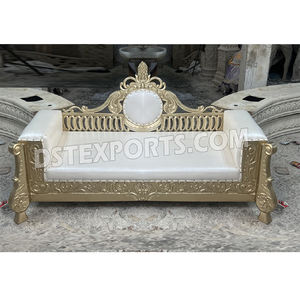 Style classique mariage indien mariée marié canapé causeuse en bois pour scène de mariage asiatique superbe canapé de mariage pour mariée et marié - Product Image 1