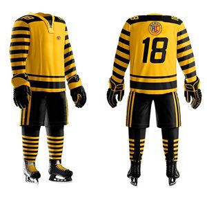 Uniforme de Hockey sobre Hielo Transpirable de Invierno, Mejor Vendido, Calidad Premium, Impresión Personalizada, Secado Rápido, 100% Poliéster, Conjunto de Ropa para Hockey sobre Hielo - Product Image 2