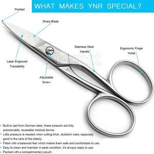 Stainless Steel Curved <b>Cuticle</b> <b>Scissors</b> with Blunt-Sharp Tips and Strong Grip for Detailed Care-Durable Beauty Tool - Product Image 2
