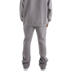 Pantalon de jogging unisexe taille haute en molleton uni, pantalon de sport d'hiver avec poches élastiques, jambe droite, nouvelle collection de pantalons décontractés pour hommes - Product Image 3