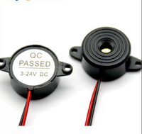 Buzzer piézoélectrique actif à fil 3500 Hz, son continu fort, sondeur piézoélectrique, haut-parleur, alarme d'avertissement 3-24 V, HYD-2312