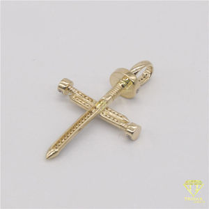 Joyería religiosa de Hip Hop, crucifijo helado, Diamante cultivado en laboratorio, pavé, Cruz de Jesús, colgantes finos, dijes para colgante de espíritu espiritual - Product Image 2