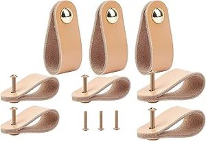 Nouveau Style double fonction en cuir poignées de traction poli amour Style doux en cuir meubles tiroir porte tirer bouton pour chambre - Product Image 5