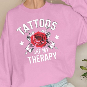 TATUAJES SON MI TERAPIA sudaderas de mujer - Product Image 4