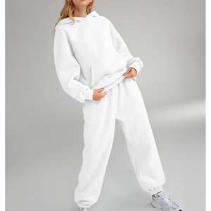 Survêtement simple à porter au quotidien pour femmes, tenue décontractée, jogging de salon pour femmes, ensemble deux pièces élégant et décontracté pour femmes - Product Image 6