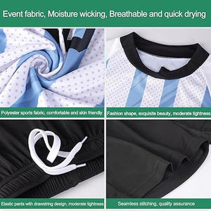 ชุดเสื้อฟุตบอลสโมสรแบบระบายอากาศได้ดี ชุดฝึกซ้อมฟุตบอลระดับมืออาชีพ พร้อมกางเกงขาสั้น  ที่ได้รับการอัปโหลดโดย Dress Sports - Product Image 5