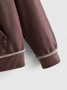 Nouvelle arrivée, sweat à capuche en strass, sweat à capuche thermique personnalisé en strass, vêtements décontractés de haute qualité, sweat à capuche en strass à enfiler régulier - Product Image 3