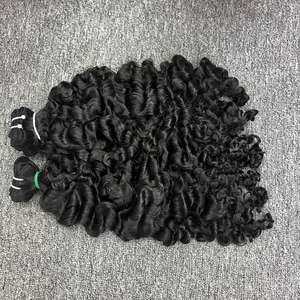 ผมดิบแบบชาวพม่าเป็นลอนสำหรับต่อผมมนุษย์ - Product Image 4