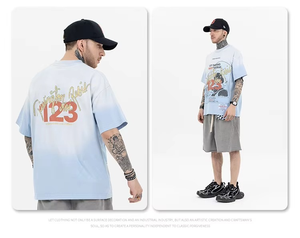 Camisetas serigrafiadas de alta calidad al por mayor baratas camisetas de hombre extragrandes de poliéster personalizadas - Product Image 4