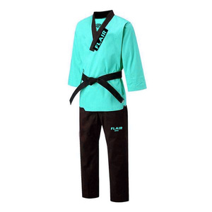 Kimono d'été unisexe en coton respirant à manches courtes pour les arts martiaux Kung Fu Jiu Jitsu avec caractéristiques extensibles - Product Image 2
