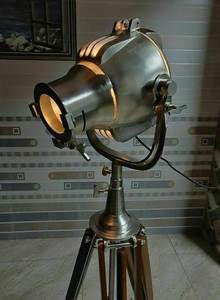 1950's Vintage Stand Théâtre Lampe Britannique Antique Studio Lumière Art Déco Éclairage Hollywood Film Cinéma Rétro Film Spot Light - Product Image 3