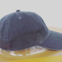 Sombreros de mezclilla con logotipo personalizado de alta calidad, gorra de béisbol de vaquero antiguo con bordado de 6 paneles de algodón 100% desgastado lavado
