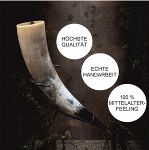 Cóctel Bar Beber Cuerno con soporte y estuche de cuero Elegante Cuerno para beber Auténtico Cuerno para beber Vino Mead Party Viking - Product Image 3