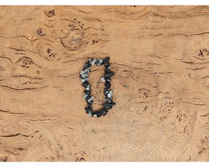 Bracelet en obsidienne flocon de neige sculptée, pierre naturelle tendance, cristal de guérison, éclats de gravier, porte-bonheur pour hommes et femmes - Vente chaude - Product Image 4