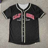 Camiseta de Béisbol con Estampado de Letras de California y Nueva York, Secado Rápido, Top Deportivo con Botones, Manga Corta, Jersey de Béisbol Unisex