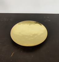 Plateau de fruits rond de haute qualité en laiton brillant polonais Deep Classic Royal Luxury Premium Fruit Stand Hot Style Indian Classic Plate