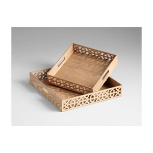 Bandeja de servicio MDF de alta calidad para restaurante de hotel en casa, venta al por mayor, bandeja de servicio de comida MDF personalizada para Cocina - Product Image 2