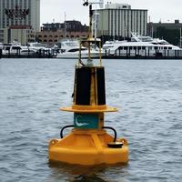 Bouée flottante renforcée internement avec un cadre structurel en acier inoxydable, durable, résistante aux UV et écologique