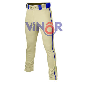 Pantalons de baseball personnalisés haute performance pour hommes, unis, à séchage rapide, respirants, pantalons de baseball personnalisés pour hommes, longueur complète - Product Image 1