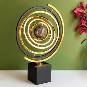 Esfera armilar de latón decorativa artesanal HMA para escritorio de oficina - Product Image 5