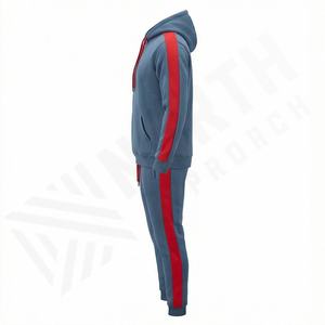 OEM Design Cotton Polyester Blend <b>Men</b> Tech Fleece Tracksuit Full Pullover Hoodie Joggers Sweatpants Customized Color <b>Sweat</b> Suit - Product Image 2