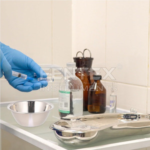 Bols médicaux en acier inoxydable pour usage manuel pour éponges, pansements, liquides - Product Image 4